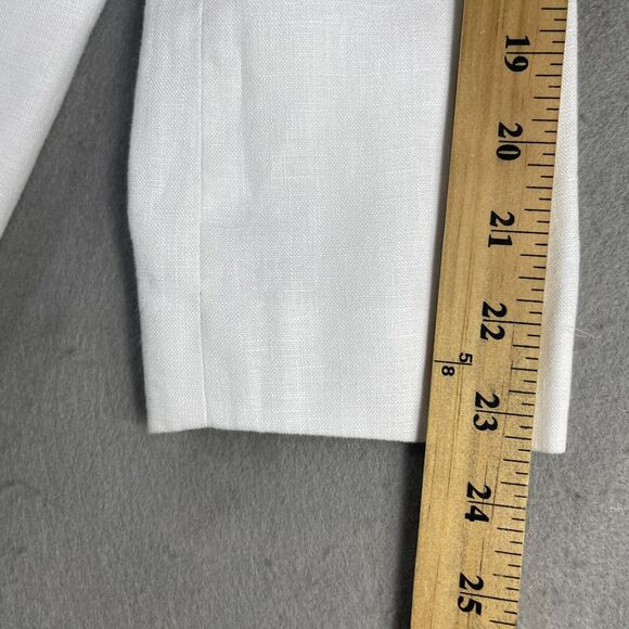 MADEWELL The Larsen Blazer Women Size XS 100% Linen White - Picture 14 of 16